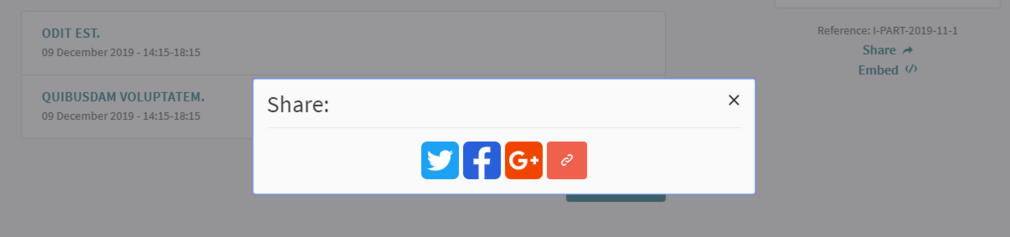 The Google + sharing button should be deleted on Decidim