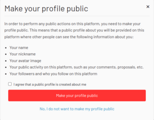 User privacy options and ability to disable public profiles