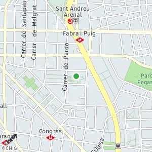 OpenStreetMap - Plaça del Canòdrom, El Congrés i els Indians, Barcelona, Barcelona, Cataluña, España